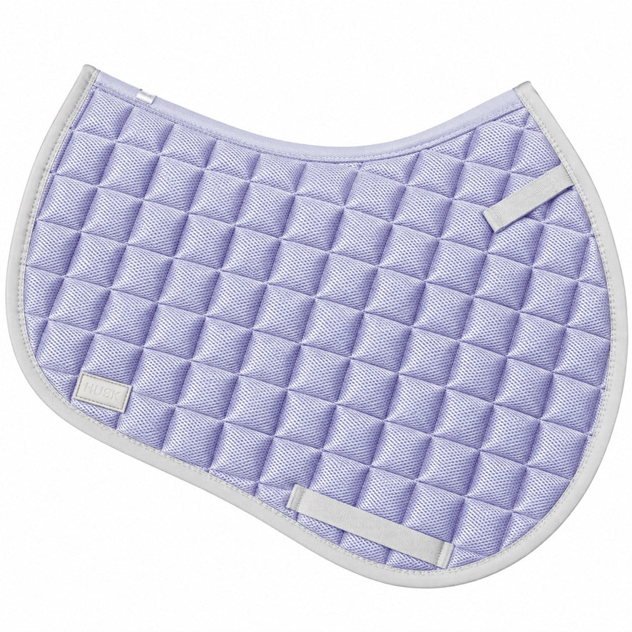 Pure White Slimline Air Jump Pad - Breathable Saddle Pad