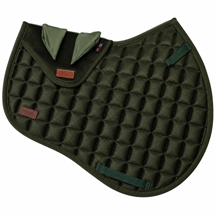 Army Green Slimline Air Jump Pad and Acoustic Ears Bundle