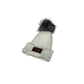 White Wool Bobble Hat
